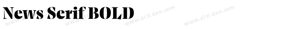 News Serif BOLD字体转换